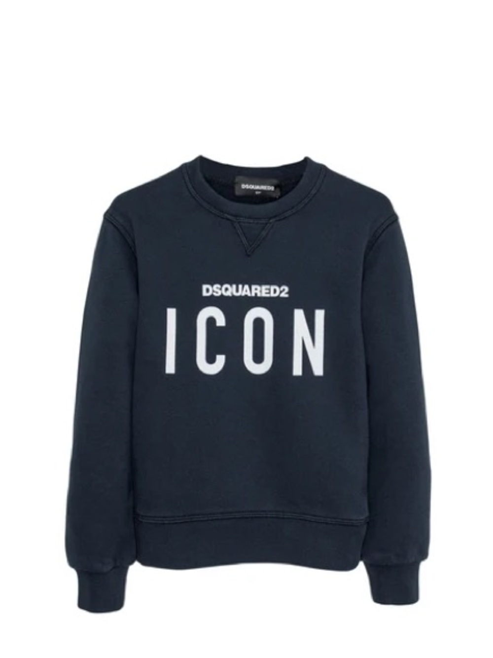 DSQUARED2 Kids ICON Navy Blue Crewneck Sweatshirt – 10Y
